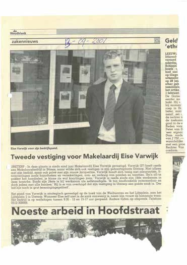 Eise varwijk krantenbericht